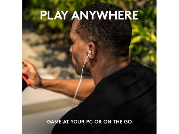 Logitech G G333 In-ear Gaming Headphones, White