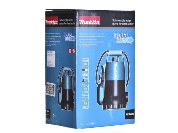 Makita PF0800, Sort, Blå, Plast, 13200 l/t, 5 m, 2 cm, 9 m