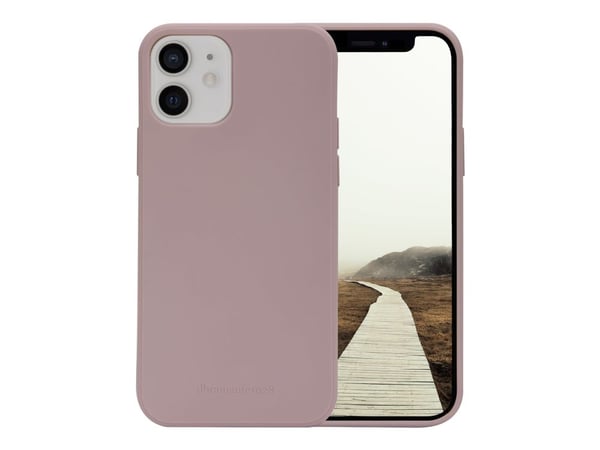 dbramante1928 Greenland - Bakdeksel for mobiltelefon - 100 % resirkulerbar plast - rosa sand - for Apple iPhone 12, 12 Pro