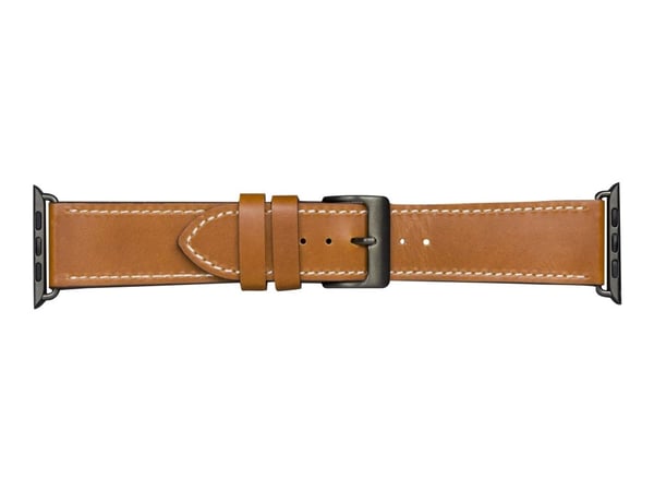 dbramante1928 Copenhagen - KlocKräm för smart klocka - rymdgrå/barkbrun - för Apple Watch Hermès Series 9, SE 3, Series 10, Series 11, Series 9, Ul...