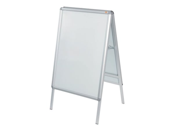 Nobo - Skiltholder - gulvstående - 841 x 594 mm - for A1 - dobbeltsidet - utendørs