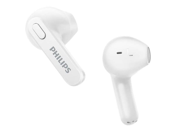 Philips TAT2236WT - True wireless-hodetelefoner med mikrofon - ørepropp - Bluetooth - hvit