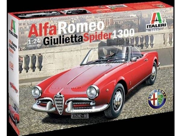 Bilmodell kit Italeri Alfa Romeo Giulietta Spider 1300 3653 1:24