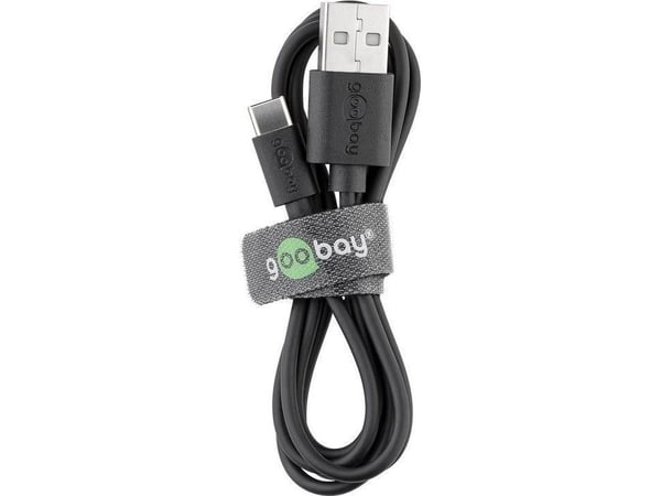 Goobay 38675, 0,1 m, USB A, USB C, USB 2.0, 480 Mbit/s, sortering