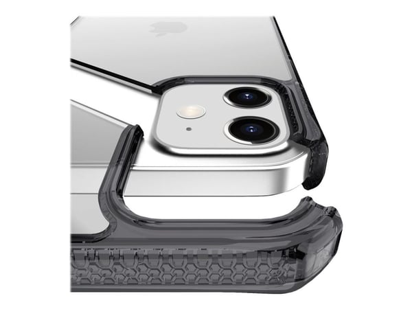 ITSKINS HYBRID CLEAR cover iPhone 12 mini. Black and Transparent
