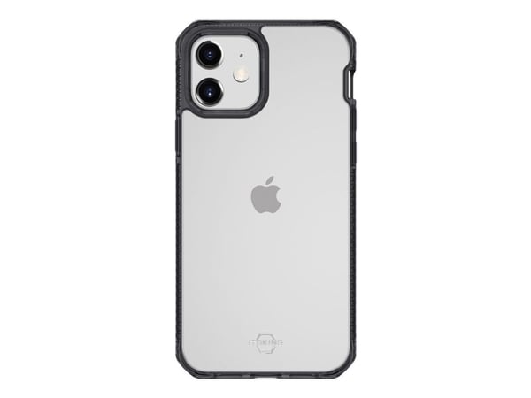 ITSKINS HYBRID CLEAR cover iPhone 12 mini. Black and Transparent