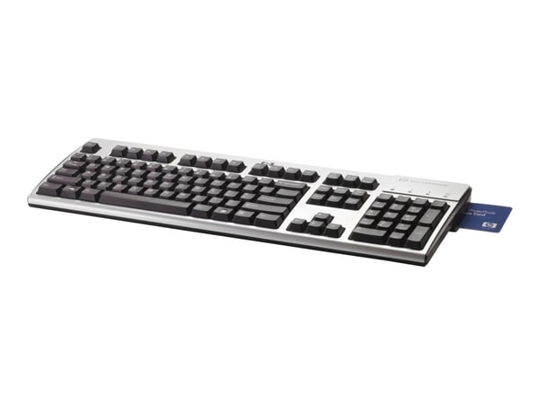 HP Smart Card CCID - Tastatur - USB - Italiensk - sølv, karbonitt - for ProDesk 600 G1
