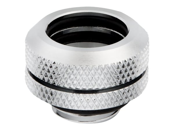CORSAIR Hydro X Series XF Hardline 14mm - Inpassning till vätskekylsystem - krom (paket om 4)