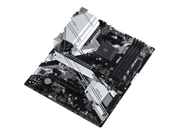 ASRock B550 Pro4 - Moderkort - ATX - Socket AM4 - AMD B550 Chipuppsättning - USB-C Gen2, USB 3.2 Gen 1, USB 3.2 Gen 2 - Gigabit LAN - inbyggda graf...