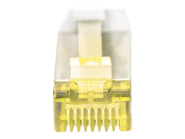 DIGITUS - Patchkabel - RJ-45 (han) til RJ-45 (han) - 30 m - SFTP - CAT 6a - halogenfri, formet, knastfri - grå