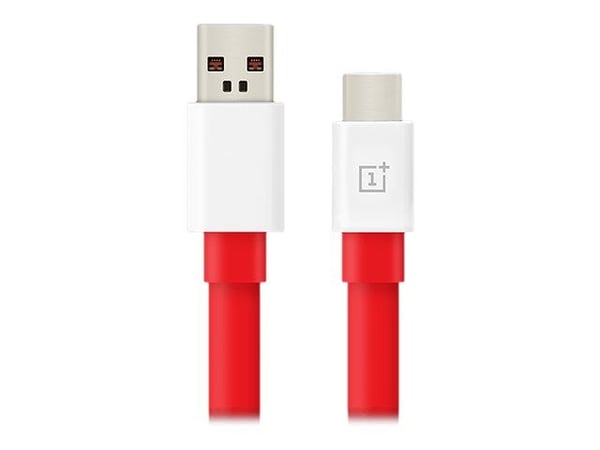 OnePlus Warp Charge - USB-kabel - USB-C (hann) til USB-type A (hann) - 1.5 m - rød