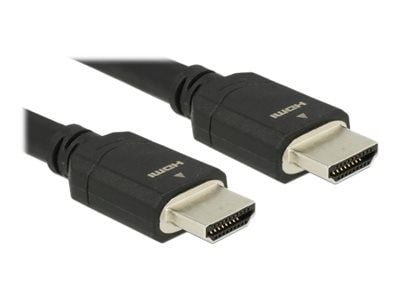Delock - HDMI-kabel - HDMI hann til HDMI hann - 5 m - trippel beskyttelse - svart - støtte for Dolby DTS-HD Master Audio, støtte for Dolby TrueHD
