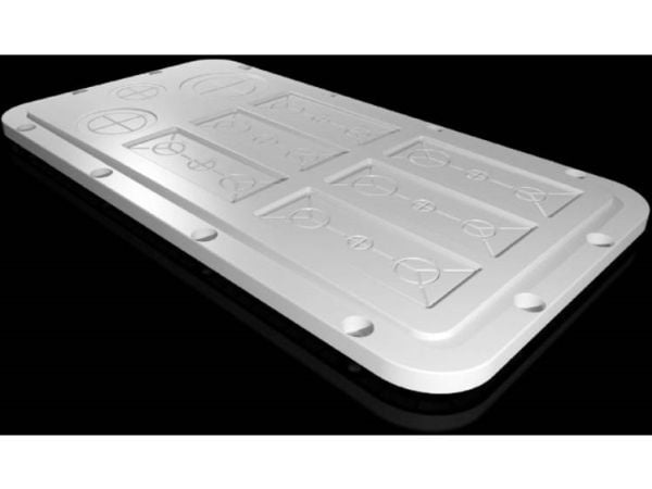 Rittal SZ 2566.200, Rackplate, Plast, Lysegrå, 1 stykker, 500 g
