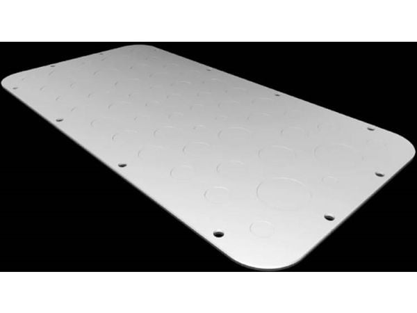 Rittal metallflensplate AX metr. Forpreget størrelse 7 436x221mm