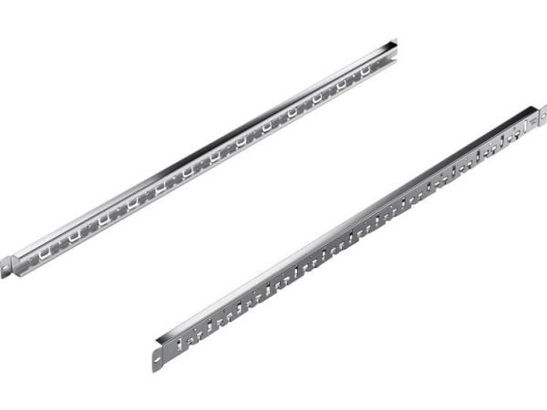 Rittal 5302.026, Rackskinne, Metallisk, Stål, 1U, 48,3 cm (19"), 4 stykker