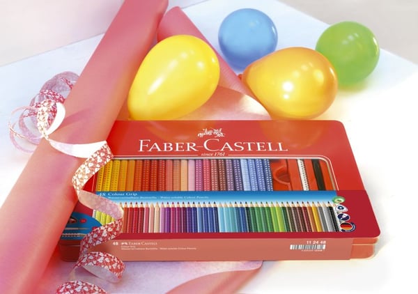 Faber-Castell Colour GRIP - Fargeblyant - ikke-permanent - assorterte skinnende farger (en pakke 48)