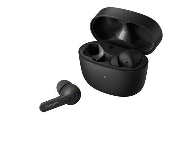 Philips TAT2206BK - True wireless-hodetelefoner med mikrofon - i øret - Bluetooth - lydisolerende - svart