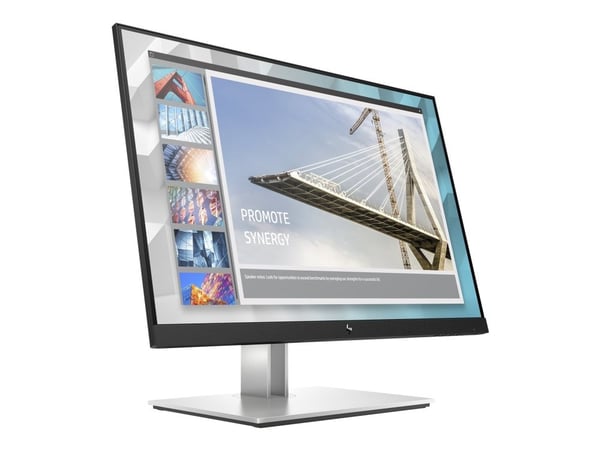 HP E24i G4 - E-Series - LED-skärm - 24" - 1920 x 1200 WUXGA @ 60 Hz - IPS - 250 cd/m² - 1000:1 - 5 ms - HDMI, VGA, DisplayPort - svart