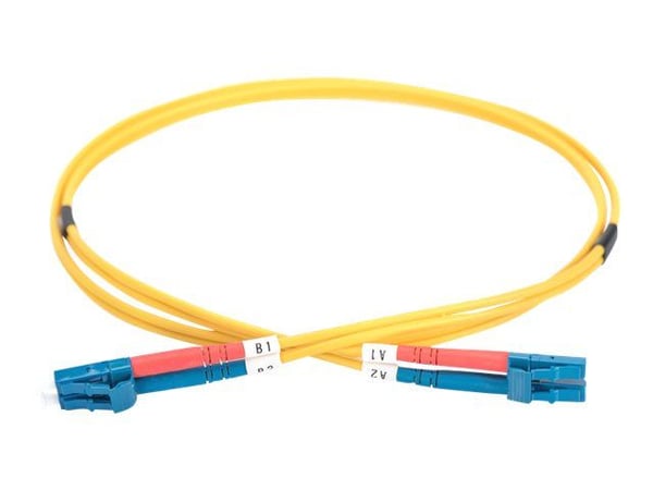 DIGITUS - Koblingskabel - LC-enkeltmodus (hann) til LC-enkeltmodus (hann) - 5 m - fiberoptisk - 9 / 125 micron - OS2 - med støvel, halogenfri - gul