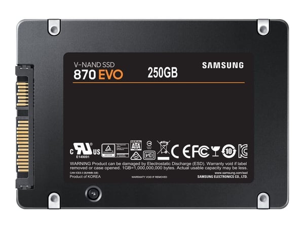 Samsung 870 EVO MZ-77E250BW SSD 250 GB 2,5" SATA III 560 MB/s