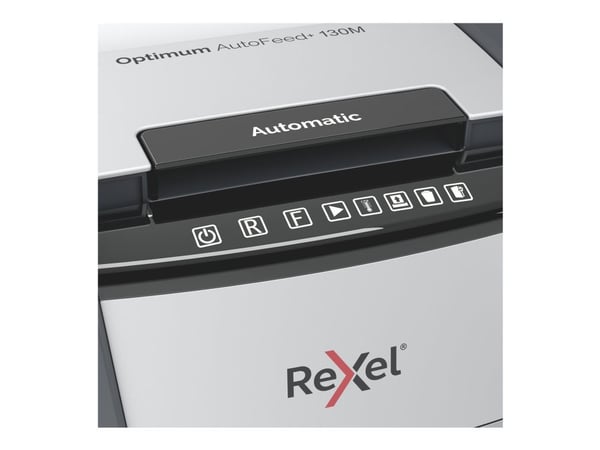 Rexel Optimum AutoFeed+ 130M - Makulator - mikrokutt - 2 x 15 mm - P-5