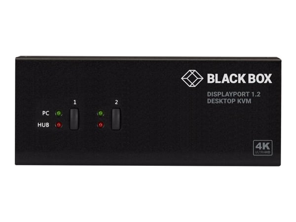 Black Box - KVM / lyd / USB-svitsj - 2 x KVM/lyd/USB - 1 lokalbruker - stasjonær - TAA-samsvar - med 2-års Double Diamond Warranty