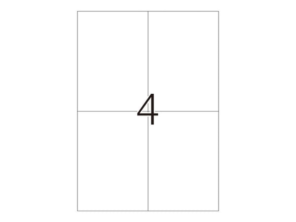 HERMA Special - Matt - selvklebende - gul - A6 (105 x 148 mm) 100 etikett(er) (25 ark x 4) filmetiketter