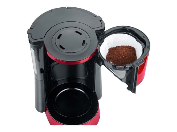 SEVERIN KA 4817 - Kaffemaskin - 10 kopper - fire red metallic/black