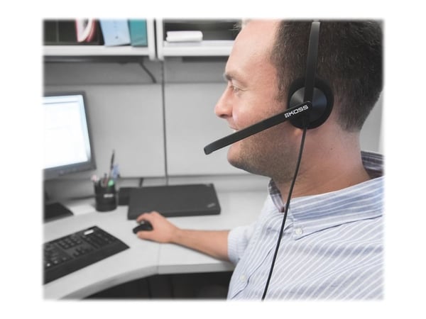 Koss CS195 - Hodesett - on-ear - kablet - USB - svart
