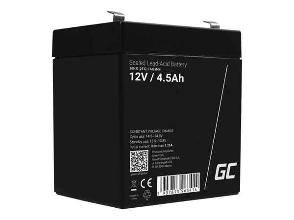 Green Cell AGM44 UPS batteri Blysyrebatterier (VRLA) 12 V 4,5 At