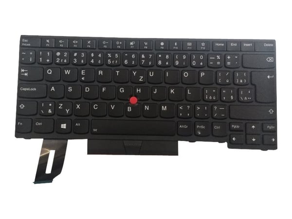 Chicony - Erstatningstastatur for bærbar PC - med Trackpoint - bakbelysning - QWERTY - Tsjekkisk - FRU