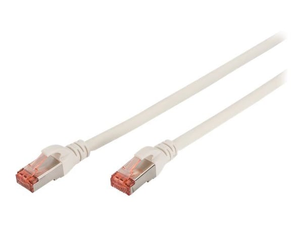 DIGITUS Professional - Patch-kabel - RJ-45 (hane) till RJ-45 (hane) - 1 m - SFTP, PiMF - CAT 6 - IEEE 802.3 - halogenfri, formpressad, hakfri, tvin...