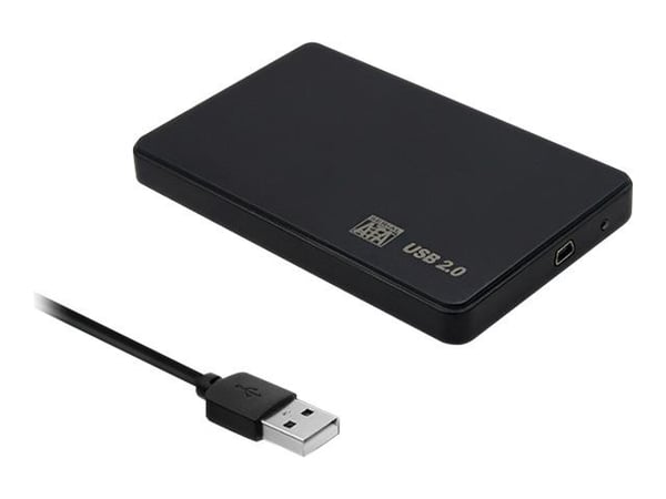 Qoltec - Tallennuspaketti - 2,5" - SATA 6Gb/s - USB 2.0 - musta
