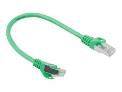 Lanberg - Liitäntäkaapeli - RJ-45 (uros) RJ-45 (uros) - 25 cm - taitettu suojaamaton kierretty pari (F/UTP) - CAT 6 - säikeistetty, muotoiltu, solm...