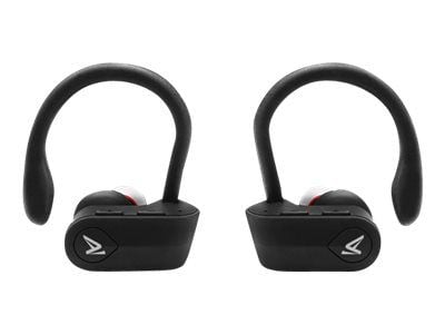 SAVIO TWS-03 - True wireless-hodetelefoner med mikrofon - i øret - over-øret-montering - Bluetooth - svart