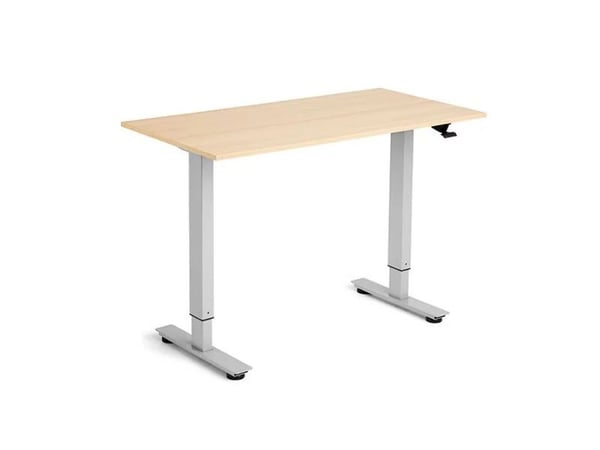 Flexidesk Hæve-sænkebord 120x60 cm eg/alugrå