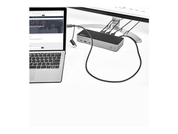 Startech USB-C & USB-A Dock, Hybrid Universal Triple Monitor Laptop Docking Station w/ DisplayPort & HDMI 4K 60Hz, 85W Power Delivery, 6x USB Hub, ...