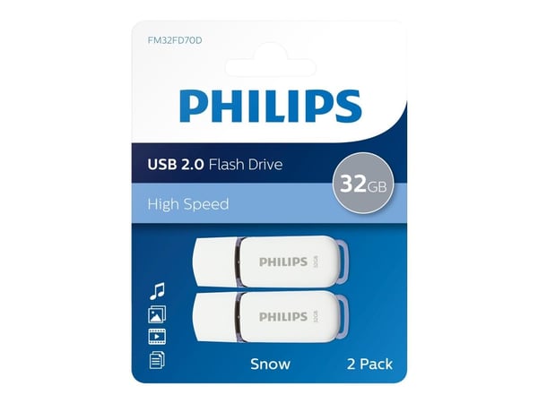 Philips USB 2.0 32GB Snow P2 (FM32FD70D/00)