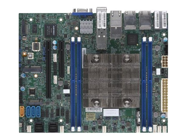 Super Micro Supermicro SuperServer 5019D-4C-FN8TP - Palvelin - räkkiasennus - 1U - 1 x Xeon D-2123IT - RAM 0GB - ei kiintolevyä - AST2500 - GigE, 1...