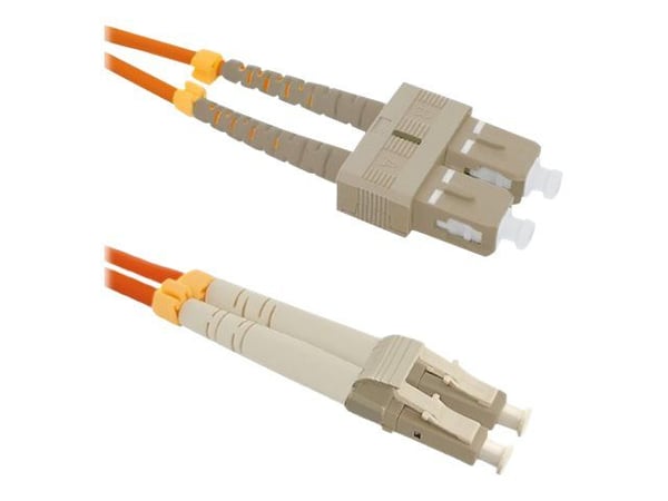 Qoltec - Koblingskabel - SC/UPC-multimodus (hann) til LC/UPC-multimodus (hann) - 3 m - fiberoptisk - dupleks - 50 / 125 mikroner - OM2 - halogenfri...