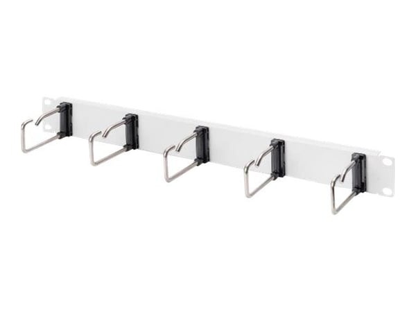 DIGITUS DN-97666 - Kabelstyringspanel med ringer - rackmonterbar - grå, RAL 7035 - 1U - 19"