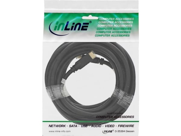 InLine 17512Q, 12,5 m, HDMI Typ A (standard), HDMI Typ A (standard), Svart