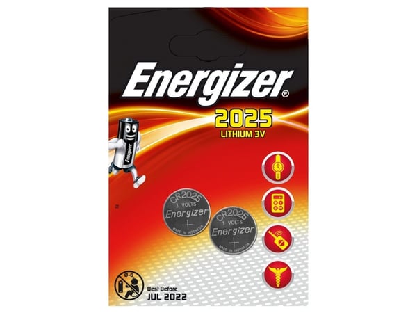 Energizer 2025 - Batteri 2 x CR2025 - Li - 163 mAh