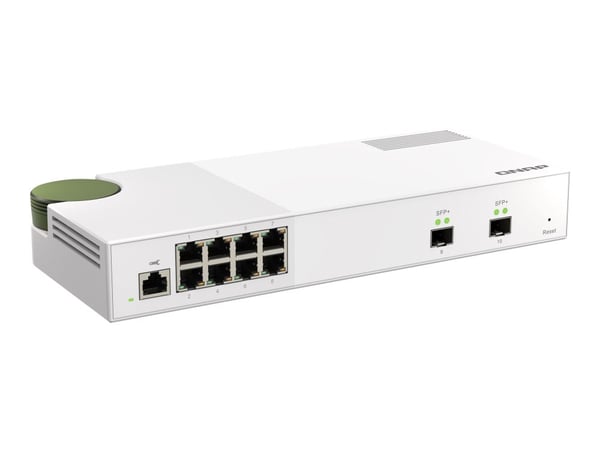 QNAP QSW-M2108-2S - Switch - Styrt - 2 x 10 Gigabit SFP+ + 8 x 2.5GBase-T - stasjonær