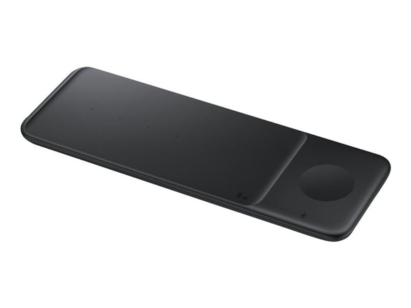 Samsung Wireless Charger Trio EP-P6300 - Trådløs ladepute + AC-strømadapter - Fast Charge - svart - for Galaxy Buds Live, Note20, S20, S20 5G, Watc...