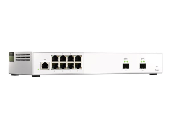 QNAP QSW-M2108-2S - Switch - Styrt - 2 x 10 Gigabit SFP+ + 8 x 2.5GBase-T - stasjonær