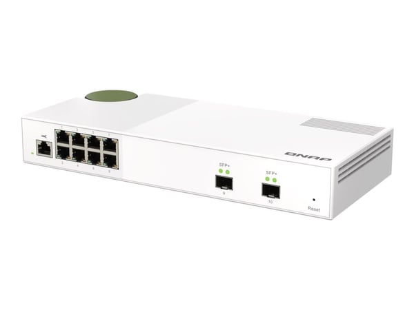 QNAP QSW-M2108-2S - Switch - Styrt - 2 x 10 Gigabit SFP+ + 8 x 2.5GBase-T - stasjonær