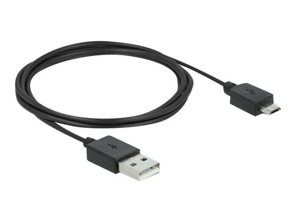 Delock - Video-/äänisovitin - HDMI, Micro-USB Type B (vain virta) DisplayPort-naarasliittimeen - 24 cm - musta - 4K60 Hz (3840 x 2160) tuki, Lontiu...