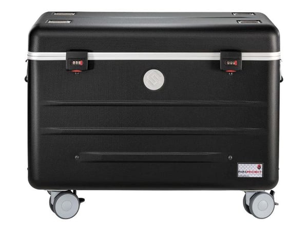 PARAT PARAPROJECT Case i16 - Vogn (synk og lade) - for 16 nettbrett - låsbar - aluminium, ABS-plast - svart - utgang: 5 V