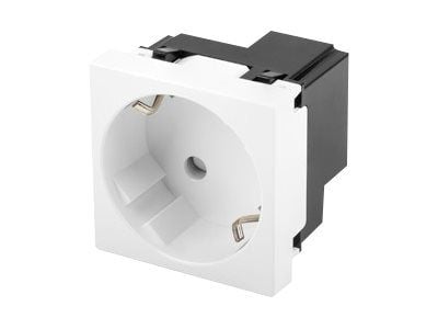 Lanberg AC-4545SW-F-W, Tyyppi F, Valkoinen, Polykarbonaatti (PC), 250 V, 16 A, 50 Hz